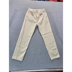Slowand x Your Mood Cream High Waisted Straight Leg Denim Pants Women Size S